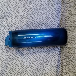 Starbucks Vacuum Insulated Tumbler Metallic Blue 16 oz Hot Cup